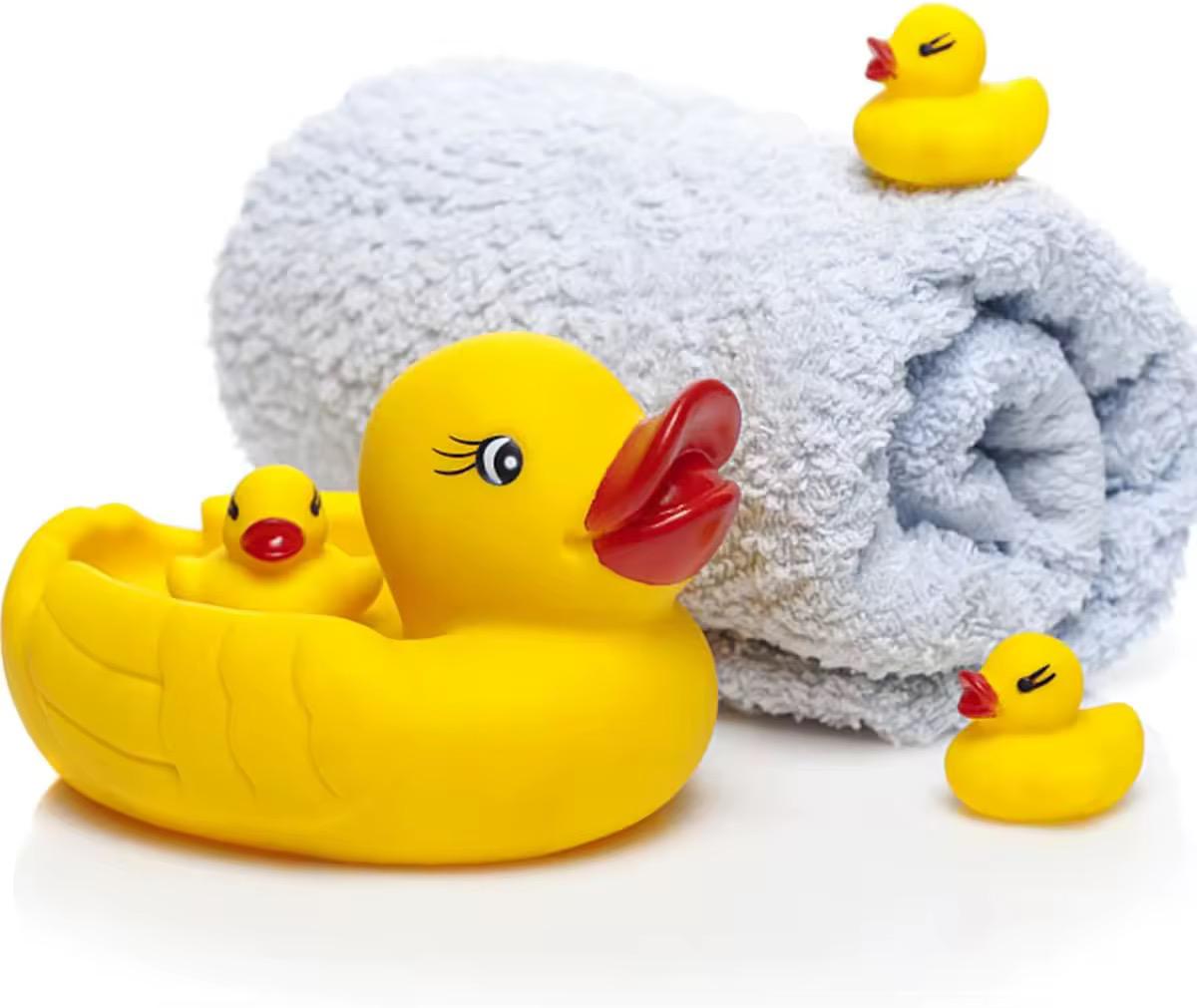 Kit x4 patos para la hora del baño