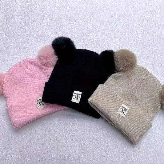 Gorro con tela de hilo acrílico