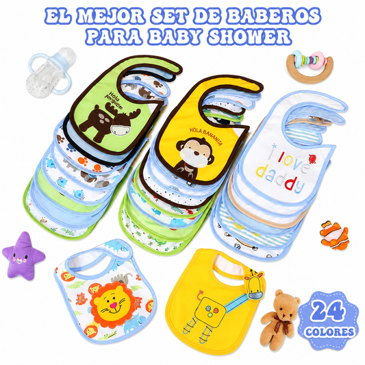 Set baberos para bebé x3