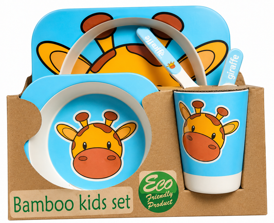 Set de Alimentación en Fibra de Bambú – 5 Piezas