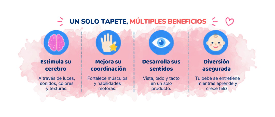 Gimnasio sensorial con piano 2 en 1 + Tapete de agua GRATIS 🎁